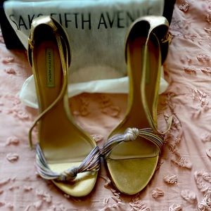 Saks off fifth gold heels